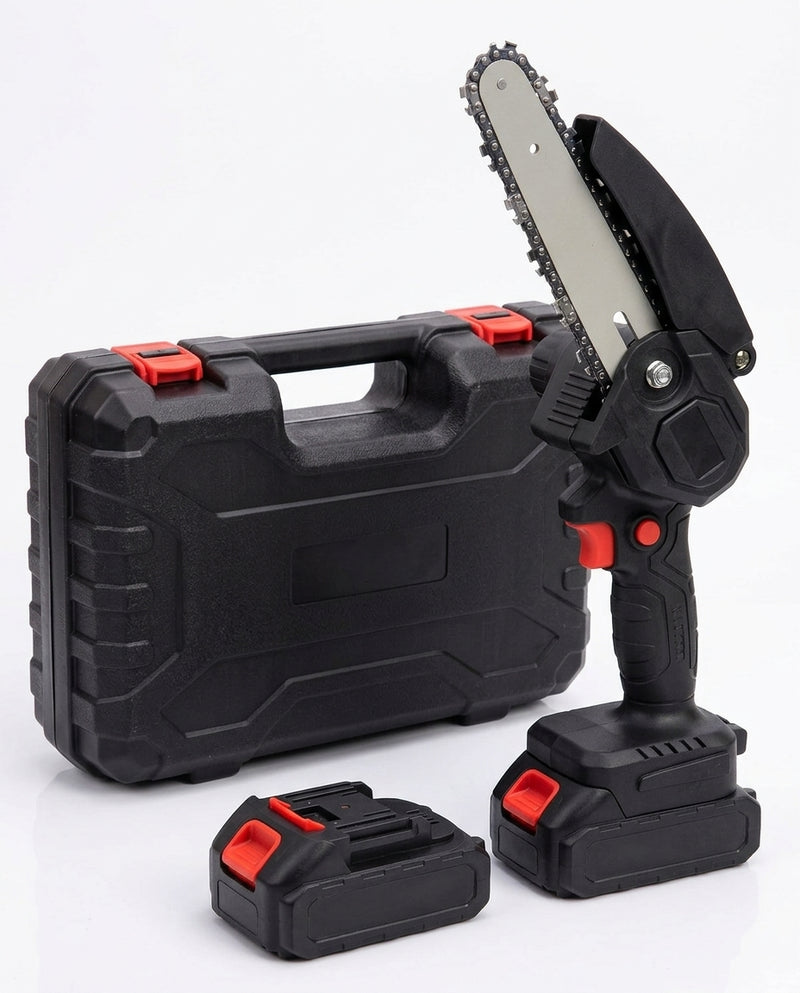 Mini sierra inalámbrica con 2 baterías